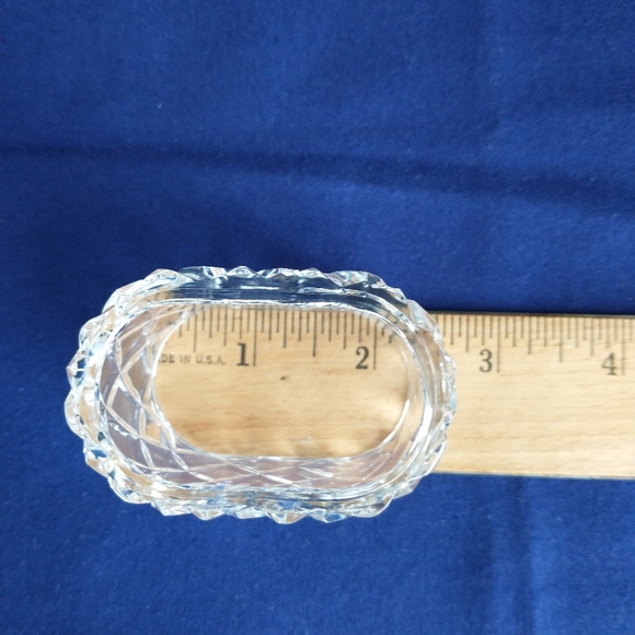 CRYSTAL Diamond Hand Cut 🔮 4 Set Napkin Holders - Picture 4 of 8